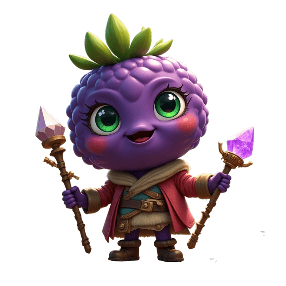 Personaggio Berry Dash in azione